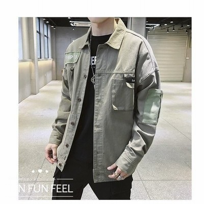 ジャケット メンズ シャツ 春服 メンズジャケット ブラウス アーミーグリーン ブラック 迷彩緑 格好いい 3色 M 3xl 通販 Lineポイント最大get Lineショッピング