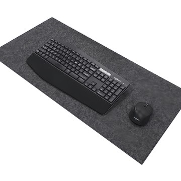 艾米購物 羊毛氈桌墊—防滑升級版 90 x 45cm 深灰色  1個