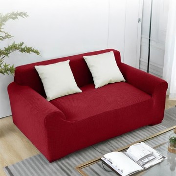FUJI-GRACE 富士雅麗 加厚款特防貓抓織紋沙發套 雙人座  145~185cm  皇家紅  1個