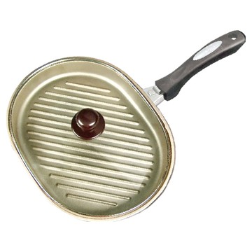 日本Peacetar 必仕達 澳洲原礦手工鑄造輕食二代波浪牛排不沾鍋  33cm  1個