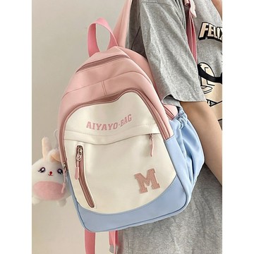 熱銷🎉春遊小揹包小學生補課小書包女童出遊高顏值休閒可愛雙肩包書包 輕量化背包 大容量 韓系後背包 雙肩包