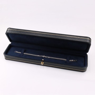 宮廷華麗飾品盒, 圓角造型珠寶盒, 燙金滾邊手鍊盒, 手錶盒