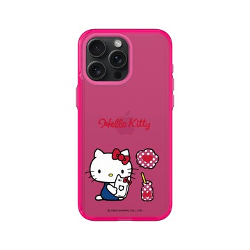 iPhone 15 Pro Max Clear 粉漾桃 - 三麗鷗-Hello Kitty - 打電話