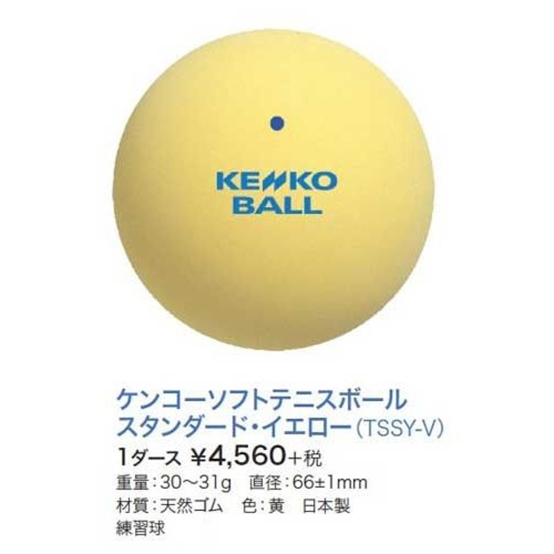 ナガセケンコー(KENKO) ソフトテニスボール 1ダース(12個) TSOW-V(1DOZ