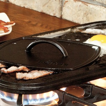 美國LODGE 美國製方形鑄鐵壓肉板 LFIP3