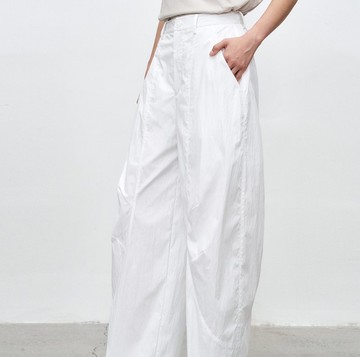 【天絲牛仔】日式簡約/寬鬆高腰闊腿褲