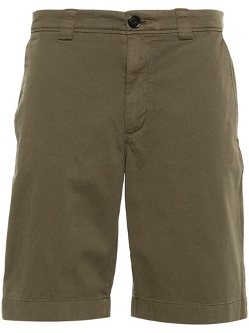 Woolrich - garment-dyed bermuda shorts - men - Elastane/Cotton - 34 - Green