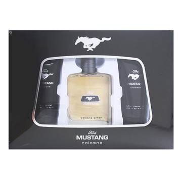 【FORD】MUSTANG COLOGNE 福特野馬 同名 男性淡香水 禮盒(淡香水100ml+沐浴膠100ml+鬍後乳100ml)