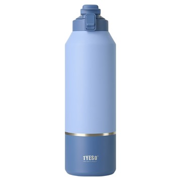 TYESO 泰碩 便攜彈蓋保溫瓶  撞色藍  1個  1.2L
