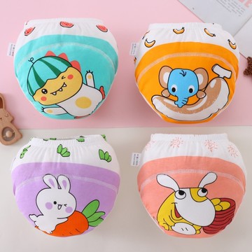 【Adabaobao® ᵗʷ 】（兒童學習褲）新生兒布尿布嬰兒防水6層可水洗帶可重複使用學習褲訓練男孩女孩1-3歲戒尿褲