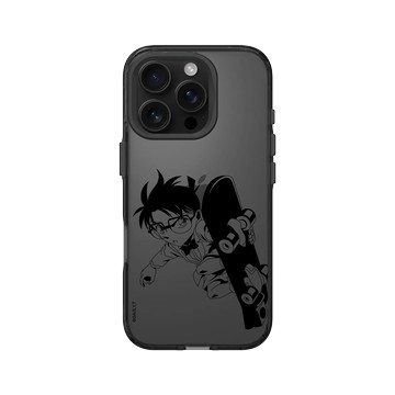iPhone 16 Pro Clear 酷墨灰 - Detective Conan - 黑色滑板