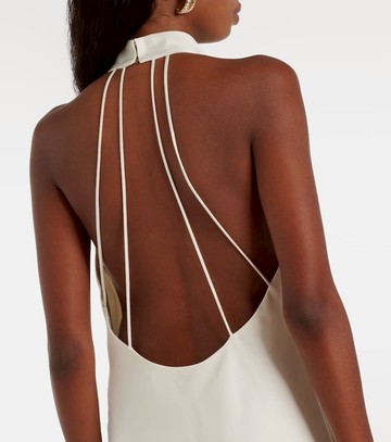 Rotate Halterneck satin minidress