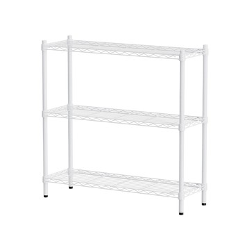 【Y HOUSE】90x30x90公分 輕型三層鐵架 鐵力士架 層架-烤漆白