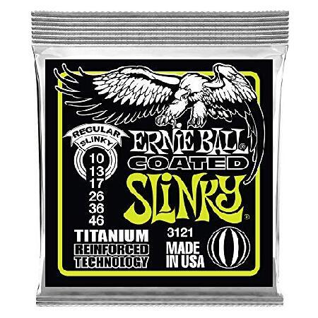 ERNIE BALL 3121 エレキギター弦 (10-46) COATED REGULAR SLINKY コーテッド・レギュラー・スリンキー