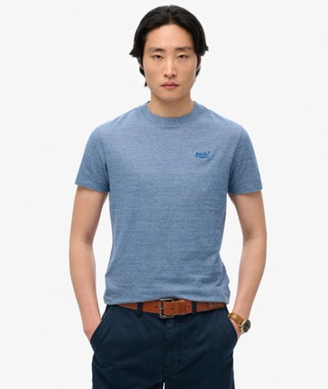 Superdry Men's Essential Logo T-shirt Light Blue Size: L