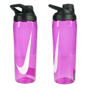 NIKE 24OZ 大口徑水壺-旋蓋式 慢跑 路跑 自行車 單車 運動水壺 700ML N100062265024 紫白