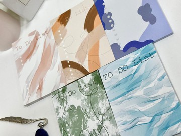 sensiary 五款設計圖案色彩便條紙