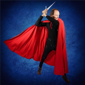 萬圣節男女通用連帽披風黑色戰神騎士斗篷中世紀武士系帶長款戰袍