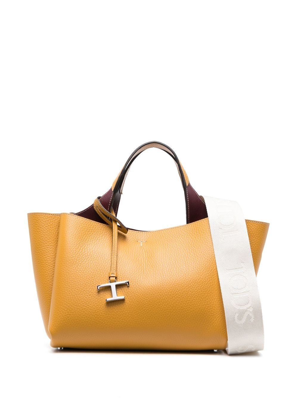 Tod's - Tod's leather tote bag - women - Calf Leather - One Size - Yellow