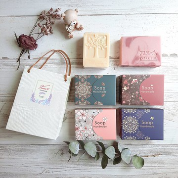 【加購】包裝-單顆手工皂 古典DIY禮盒 | 禮袋 |不含手