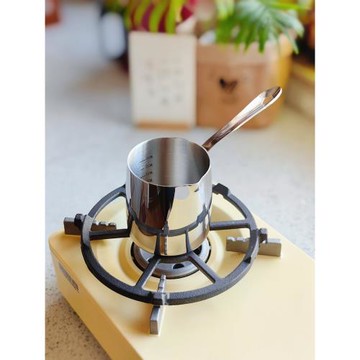 【出德國】18-10不銹鋼拉花杯咖啡壺打奶泡杯烘焙黃油熱油鍋奶鍋