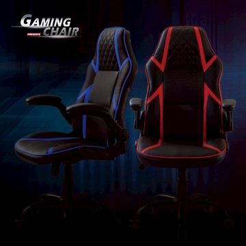 RICHOME 華德辦公椅(可折扶手)-2色 電競椅 辦公椅 工作椅 電腦椅 賽車椅 遊戲椅 CH1323