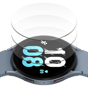 Lualovel Galaxy Watch 9H 高強度全覆蓋鋼化玻璃螢幕保護貼 3入組  3片  透明  銀河手錶 5 44 毫米