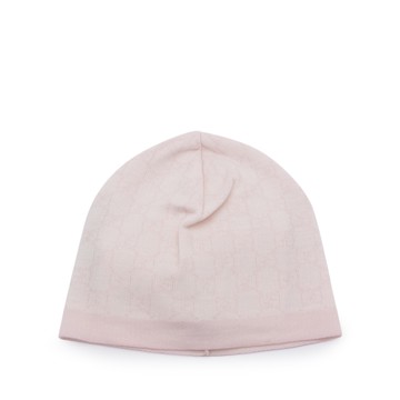 Gucci - Ivory And Pink Wool Beanie