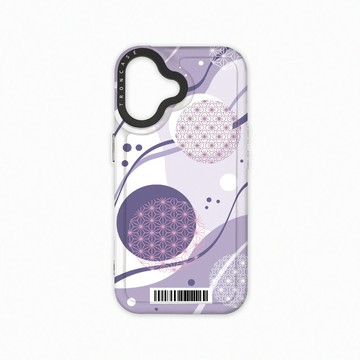 iPhone 16  殼 TRON IPhone 16 日系和風圓點水球系列  載具 太空殼 透黑款 手機殼