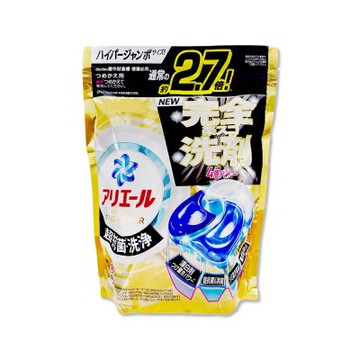 日本P&G-Ariel PRO POWER酵素漂白去污強洗淨力洗衣凝膠球24顆/金袋(筒槽防霉洗衣膠囊,適用直立/滾筒式洗衣機,消臭洗衣球補充包)