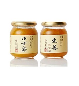 [近藤養蜂場] 国産 ゆずのセット ゆず茶  生姜蜂蜜漬 2本セット