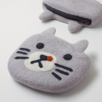 羊毛氈零錢包 - 宏志  全手工 原創設計