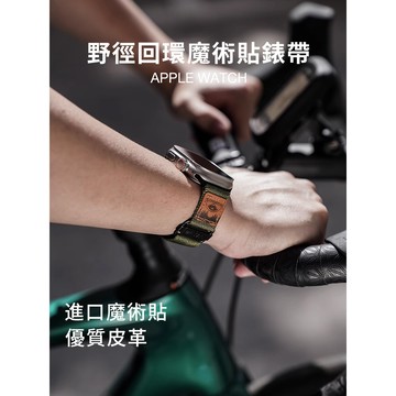 《台灣出貨》適用 APPLE WATCH 魔術貼錶帶 帆布錶帶 ultra S11 S10 49mm 46mm 男士錶帶