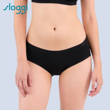 sloggi-Free Evolve 自由舒暢系列中腰內褲 純粹黑