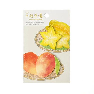 知音JEAN 食物造型便利貼-芒果楊桃(9185402)