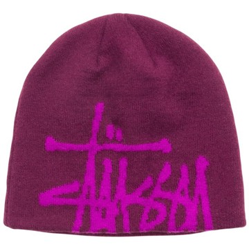 STUSSY 1321279 BRUSHED OUT BASIC SKULLCAP 毛帽 / 針織帽 (莓子色)