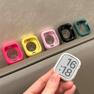 適用蘋果S11 S10 全包TPU保護殼appleWatchs9S8se軟殼iwatch錶殼PC46MM 42MM 硬殼