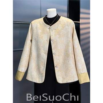 媽媽春秋外套新款中老年女裝秋裝闊太太洋氣高貴中年女士夾克上衣