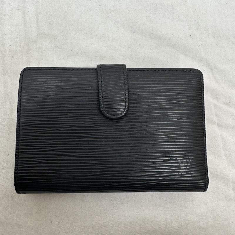 ルイヴィトン がま口 エピ ヴィエノワ 折り財布 財布 黒 ブラック LOUIS VUITTON ルイヴィトン エピ ポルトフォイユ ヴィエノワ