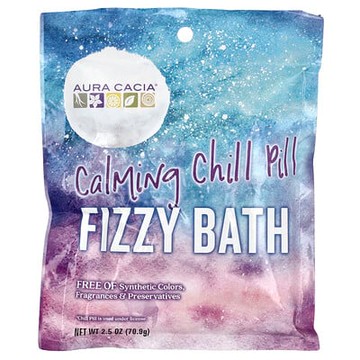 Aura Cacia, Fizzy Bath，Calming Chill Pill，2.5 盎司（70.9 克）