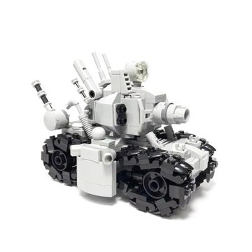 跨境積木MOC24110套裝科技機械彈頭戰車兼容樂高小顆粒速賣通電商