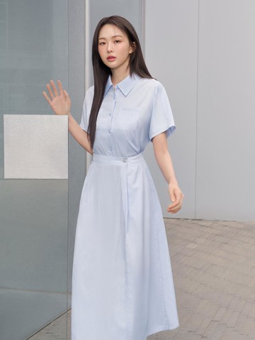 Modified Sleeve Two-in-One Dress (PR2WO564)