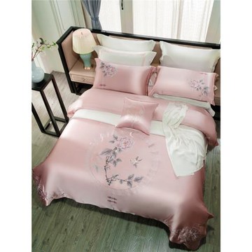 原創設計 真絲四件套   絲綢被套 婚慶床品套件 6A桑蠶絲