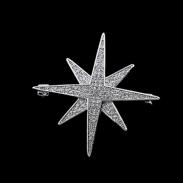 【巴黎精品】現貨+預購 女西裝高級胸針裝飾別針領針襯衫防走光釦首飾-徽章星芒米字女配件a1jx15