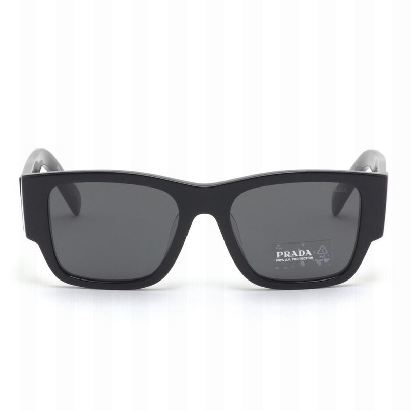 正規 プラダ こく ロゴ文字スポーティーサングラス茶 ブラウン×マルチ 