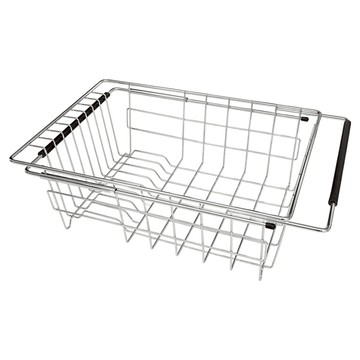 CAXXA 凱撒 不鏽鋼伸縮式瀝水籃  1個  銀色