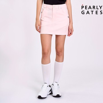 【ṔEARLY GATES】女款粉紅色彈力材質舒適貼合A版剪裁優化腿部輪廓短裙 JLV84302