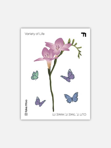 Freesia tattoo sticker