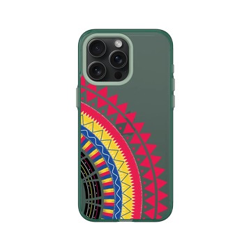 iPhone 15 Pro Max Clear 憂墨綠 - 花生騷 WasangShow - 虹彩布裙