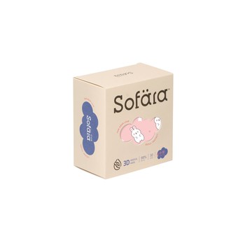 舒芙氧Sofära - (兩入組)嬰兒3D空氣口罩-胖嘟兔款-0-18個月適用 (8.5X12.5cm)-30入/盒